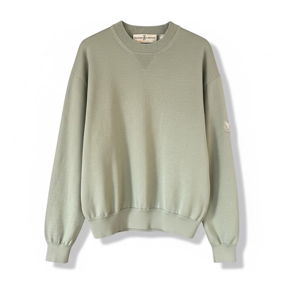 Vintage Fairway & Greene Merino Wool Sweater Size L, Sage Green
